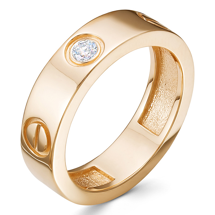 Кольцо, золото, бриллиант, 4147-110